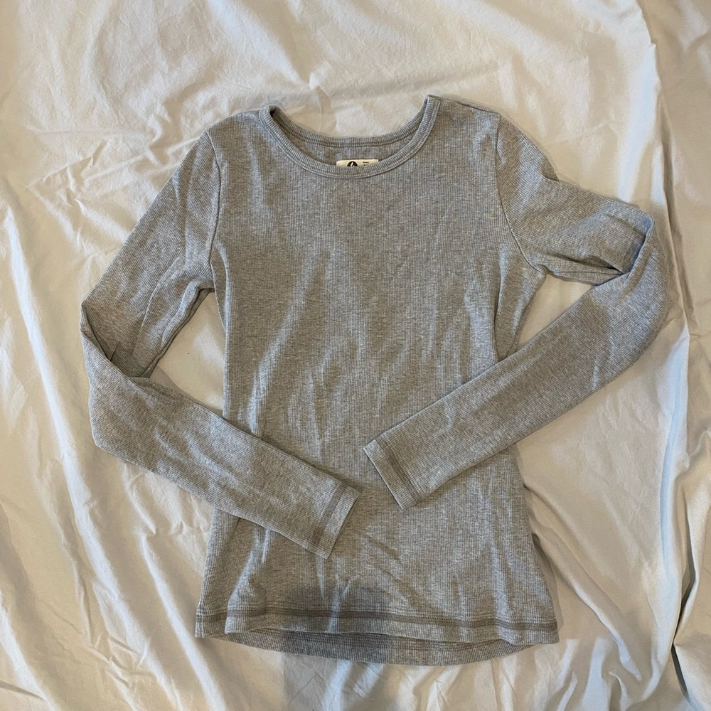 EUC American Giant Ribbed Long Sleeved Tee-Size M